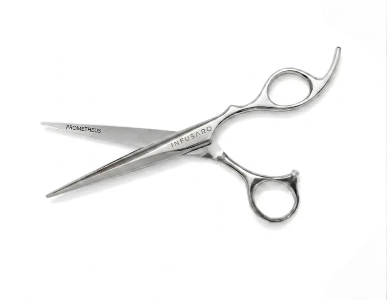 Prometheus 6" by Infusaro, Screwless Ball Bearing, Japanese ATS-314 Steel Barber Shears, Professional Hair Cutting Scissors for Stylists